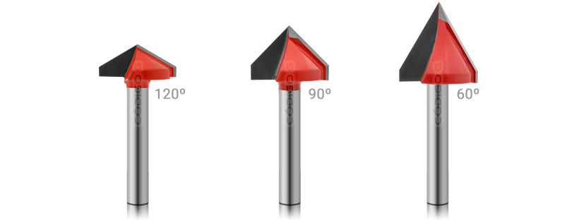 Fresa V-bit para entalhe de madeira